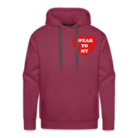 Speak to My Heart Hoodie - burgundy