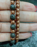 Handmade Copper Stone Beaded Bracelet