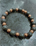 Handmade Copper Stone Beaded Bracelet