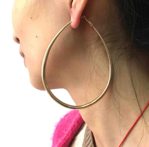 Wanda Drop Hoop Earrings