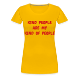 Kind People T-Shirt - sun yellow