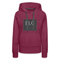Brown Loc Chic Logo Hoodie - burgundy