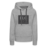 Brown Loc Chic Logo Hoodie - heather grey
