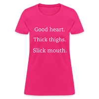 Good, Thick, Slick Hoodie - fuchsia