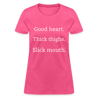 Good, Thick, Slick Hoodie - heather pink
