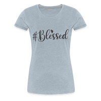 #Blessed - T-Shirt - heather ice blue