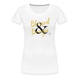 Blessed & Bougie Slim T-Shirt - white
