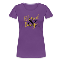 Blessed & Bougie Slim T-Shirt - purple