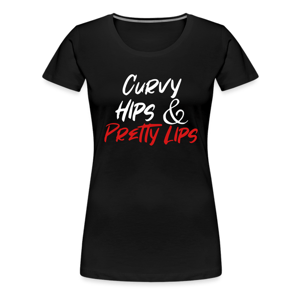 Curvy Hips -  T-Shirt - black