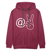 AT PEACE Premium Hoodie - burgundy