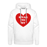Speak to My Heart Hoodie - white