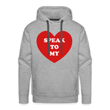 Speak to My Heart Hoodie - heather grey