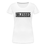 Out Here Being Blessed Premium T-Shirt - white