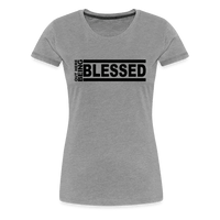 Out Here Being Blessed Premium T-Shirt - heather gray