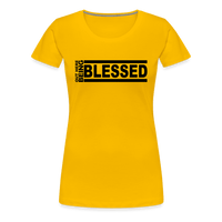 Out Here Being Blessed Premium T-Shirt - sun yellow