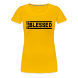 Out Here Being Blessed Premium T-Shirt - sun yellow