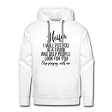 Stop playing with me Unisex Hoodie - white