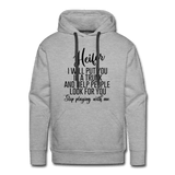 Stop playing with me Unisex Hoodie - heather grey