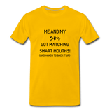 Me and My Son T-Shirt - sun yellow