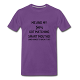 Me and My Son T-Shirt - purple