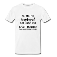 Me and My Husband T-Shirt - white