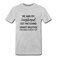 Me and My Husband T-Shirt - heather gray