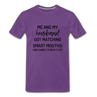 Me and My Husband T-Shirt - purple