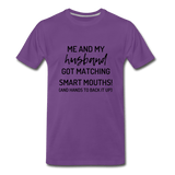 Me and My Husband T-Shirt - purple