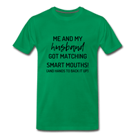 Me and My Husband T-Shirt - kelly green