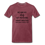 Me and My Dog T-Shirt - heather burgundy