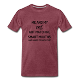 Me and My Cat T-Shirt - heather burgundy