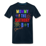 Mom of the Birthday Boy T-Shirt - deep navy