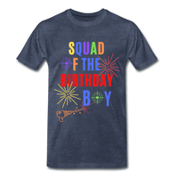 Squad of the Birthday Boy T-Shirt - heather blue