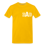 Custom Dad T-Shirt - sun yellow