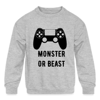 Monster or Beast Sweatshirt - heather gray