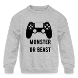 Monster or Beast Sweatshirt - heather gray