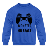 Monster or Beast Sweatshirt - royal blue