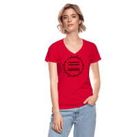 Zodiac V-Neck T-Shirt - red