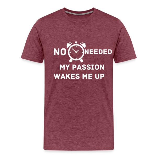 No Alarm Needed T-Shirt - heather burgundy